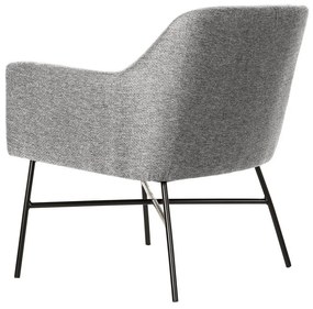 Πολυθρόνα DKD Home Decor Μαύρο Ανοιχτό Γκρι Μέταλλο 66 x 62 x 76,5 cm