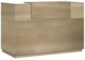 Γραφείο reception Lotus  σε χρώμα φυσικό 200x70x110εκ