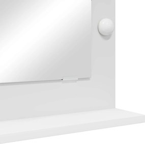 vidaXL Καθρέφτης τουαλέτας Ορθογώνιος Λευκό 70 x 50 x 18 εκ.