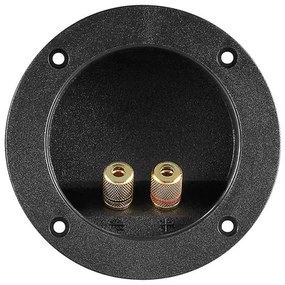 POWERTECH τερματικό ηχείου 6mm ή banana plug 4mm CAB-V036, Φ105mm, μαύρο