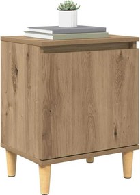 vidaXL Κομοδίνο Artisan Oak 40 x 30 x 50 cm Επεξεργασμένο ξύλο