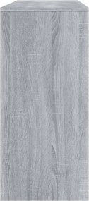 vidaXL Τραπέζι Κονσόλα Γκρι Sonoma 100x35x76,5 εκ. Επεξεργ. Ξύλο