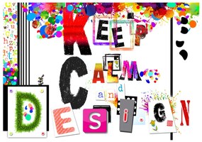 Φωτοταπετσαρία - Keep Calm and Design 100x70