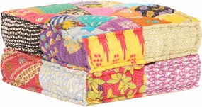 vidaXL Πουφ Patchwork 60 x 70 x 36 εκ. Υφασμάτινο