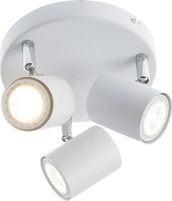 Σποτ Τρίφωτο Aca Orfeas SUH1893PW White Matt