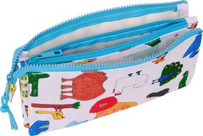 Διπλή Κασετίνα Algo de Jaime Λευκό 22 x 12 x 3 cm