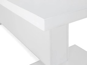 Τραπέζι Scandinavian Choice 524, Άσπρο, 75x90x180cm, Επιμήκυνση, Ινοσανίδες μέσης πυκνότητας