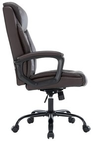 Καρέκλα γραφείου διευθυντή Victory pakoworld pu καφέ - Τεχνόδερμα - 256-000006