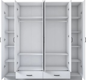 Ντουλάπα Λευκό BRAMI 210x51.7x210