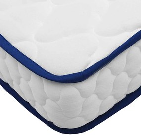 vidaXL Στρώμα με Αφρό Μνήμης Λευκό 90x190x17 εκ. μαλακό