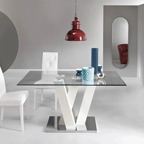 Τραπέζι Ennio ENNIO/BIANCO 160x90x77cm White Ikone Casa