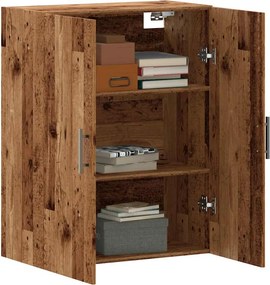 vidaXL Επίτοιχο ντουλάπι Παλιό ξύλο 69,5x34x90 cm