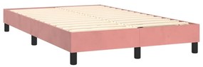 ΚΡΕΒΑΤΙ BOXSPRING ΜΕ ΣΤΡΩΜΑ ΡΟΖ 120X200 ΕΚ. ΒΕΛΟΥΔΙΝΟ 3141298