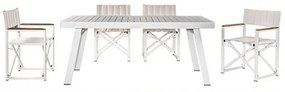 Τραπεζαρία Κήπου Piazza &amp; York 02-00-1256 (Σετ 7Τμχ) White 6 Θέσεων