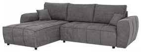 ΓΩΝΙΑΚΟΣ ΚΑΝΑΠΕΣ Fylliana Atlanta ΓΚΡΙ ΧΡΩΜΑ 265x190x95εκ 880-225-053