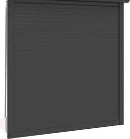vidaXL Ρολό εισόδου Ανθρακί 130 x 140 cm Αλουμίνιο και Πολυουρεθάνη