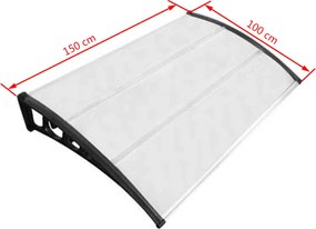 vidaXL Αντιανεμικό Ασημί Πλαστικό