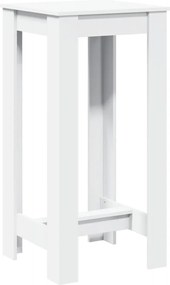 vidaXL Τραπέζι Μπαρ Λευκό 51x50x103,5 εκ. Επεξ. Ξύλο