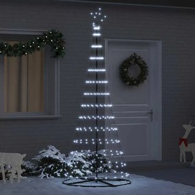 vidaXL LED Χριστουγεννιάτικο Δέντρο Ψυχρό λευκό 138.5 x 138.5 x 399 εκ