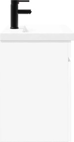 vidaXL Μονάδα μπάνιου με βρύση Λευκό 61 x 40 x 74,5 εκ.