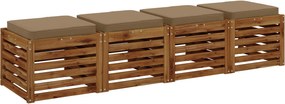 vidaXL Μαξιλάρια καθιστικού 4 κομματιών VUGHT 4 pcs 100% Πολυεστέρας