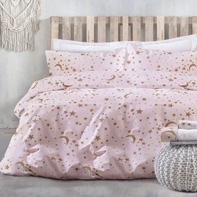 Κουβερλί Moonlight (Σετ 3τμχ) Pink Ρυθμός Queen Size 220x240cm 100% Cotton