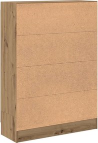 vidaXL Βιβλιοθήκη Artisan Δρυς 82,5x30,5x115 εκ. Επεξεργασμένο Ξύλο