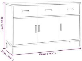 ΝΤΟΥΛΑΠΙ ΚΑΦΕ 110 X 35 X 70 ΕΚ. ΑΠΟ ΜΑΣΙΦ ΞΥΛΟ ΠΕΥΚΟΥ 349919