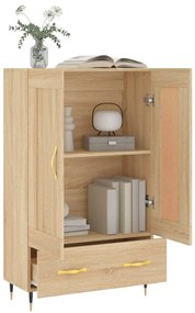 vidaXL Ντουλάπα Sonoma Δρυς 69,5 x 31 x 115 εκ. από Επεξεργασμένο Ξύλο