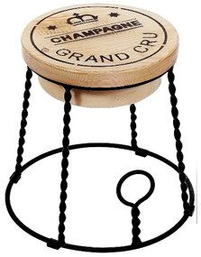 Metaxakis Low Stool Champagne/S-L metax-02-00-0646 διάστ.45.0000 x 45.0000 x 47.0000