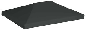vidaXL Κάλυμμα για Κιόσκι Γκρι 4 x 3 μ. 310 γρ./μ²
