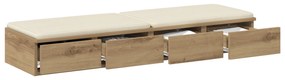 vidaXL Συρτάρια Κρεβατιού Artisan Oak 120x36,5x16,5 εκ Επεξεργασμένο Ξύλο