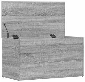vidaXL Μπαούλο Αποθήκευσης Γκρι Sonoma 84x42x46 εκ. Επεξεργασμένο Ξύλο