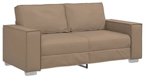 vidaXL Καναπές Loveseat 180 εκ με μαξιλάρι Καπουτσίνο Τεχνητό δέρμα
