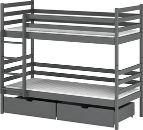 NEMO 80x180 graphite bunk bed Lano Furniture