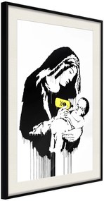 Αφίσα - Banksy: Toxic Mary - 20x30 - Μαύρο - Με πασπαρτού