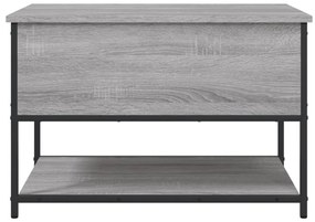 vidaXL Παγκάκι Αποθήκευσης Γκρι Sonoma 70x42,5x47εκ Επεξεργασμένο Ξύλο