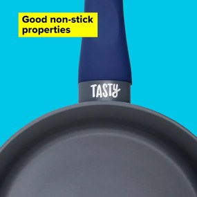 Κατσαρόλα με γυάλινο καπάκι Tasty Everyday 678557, Ø20 cm, 2,5 l, Μαλακή λαβή, Αλουμίνιο, Αντικολλητική επίστρωση, Μπλε