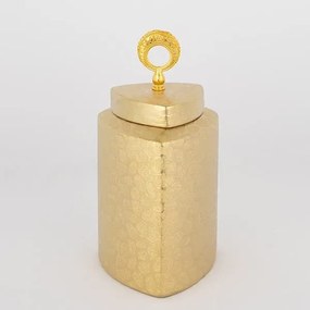 ΒΑΖΟ ΚΕΡΑΜΙΚΟ ΧΡΥΣΟ 14.5x14.5x28cm|752-20114