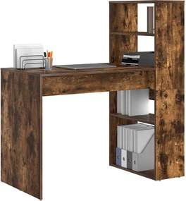 vidaXL Γραφείο Καπνιστό Δρύς 113 x 54 x 120 cm Επεξεργασμένο Ξύλο