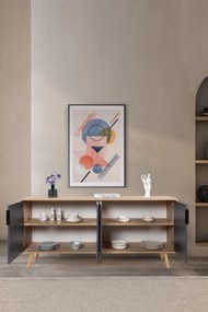 Κονσόλα Sapphire Δρυς / Ανθρακί PROCI 180x44x18