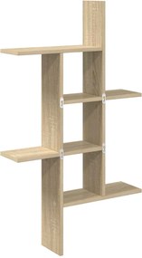 vidaXL Ράφι Τοίχου Sonoma Δρυς 61 x 15 x 102 εκ