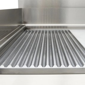 Induction Griddle 700 - Smooth and Grooved - 10000W - Double - with Stand