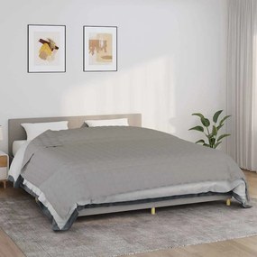 vidaXL Κουβέρτα Βαρύτητας Γκρι 220 x 260 εκ. 11 κ. Υφασμάτινη