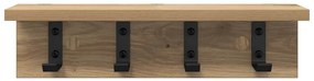 vidaXL Τοίχου Κρεμάστρα με ράφι artisan δρυς 40 x 10.5 x 10.5 εκ