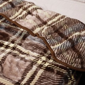 Κουβέρτα Βελουτέ Υπέρδιπλη (220x240) Das Home 1384 Brown