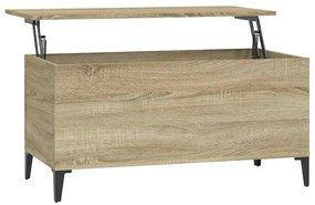 vidaXL Τραπεζάκι Σαλονιού Sonoma Δρυς 90x44,5x45εκ. Επεξεργασμένο Ξύλο