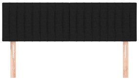 vidaXL Κεφαλάρια Μαύρα 144x5x78/88 εκ. Ύφασμα