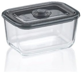 Δοχείο Τροφίμων Aurelia 12644 16,5x11,5x7,5cm 750ml Clear-Grey Kela Γυαλί