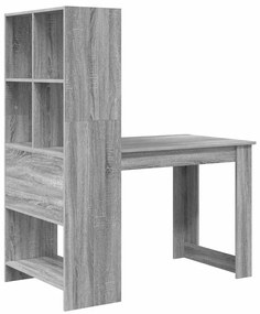 vidaXL Γραφείο Γκρίζο Σονομα 122 x 67 x 145 εκ. Επεξεργασμένο ξύλο
